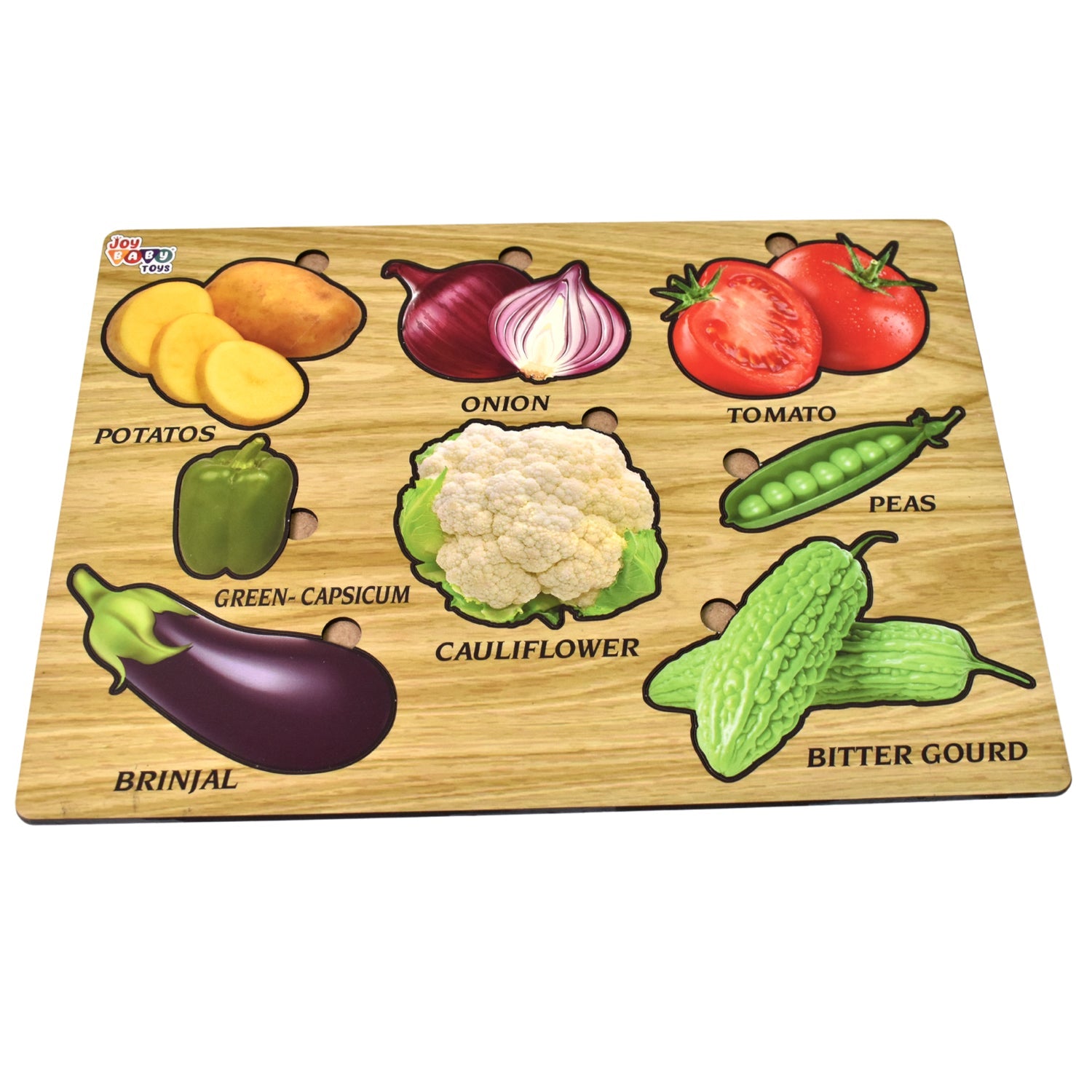 Tooky Toy Wooden Vegetable Shape Puzzle Tooky Toy Wooden Vegetable Shape Puzzle